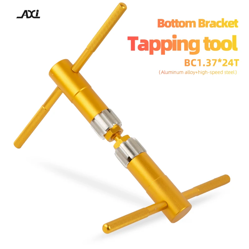 Bicycle BSA Thread Bottom Bracket Tapping High Strength Steel Tool BC 1.37x24 TPI Bike Frame BB Thread Tap Repair Tools Kit