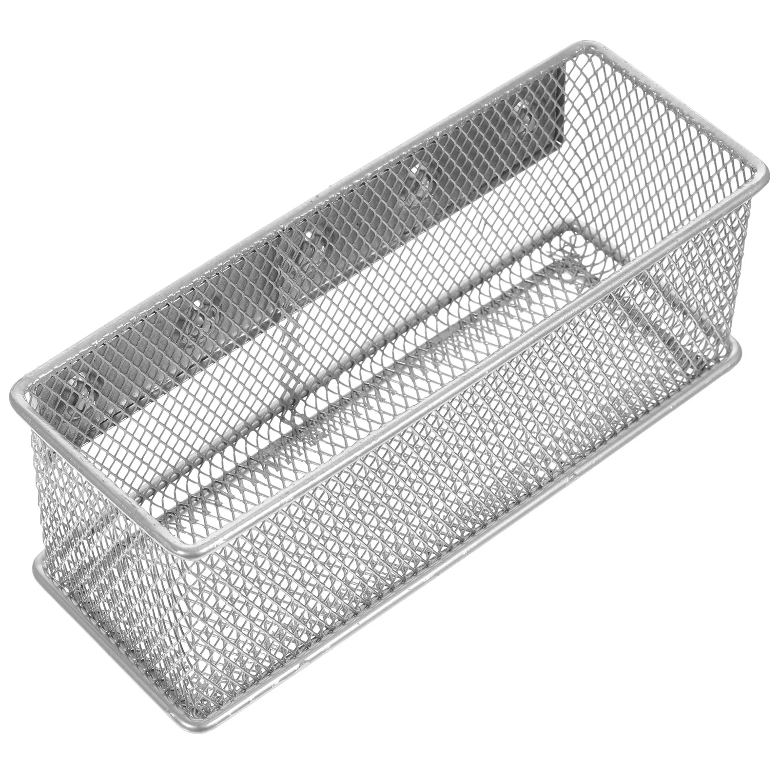 

Metal Magnetic Pen Holder Breathable Wire Mesh Basket Multi Functional Storage for Locker Refrigerator Office School