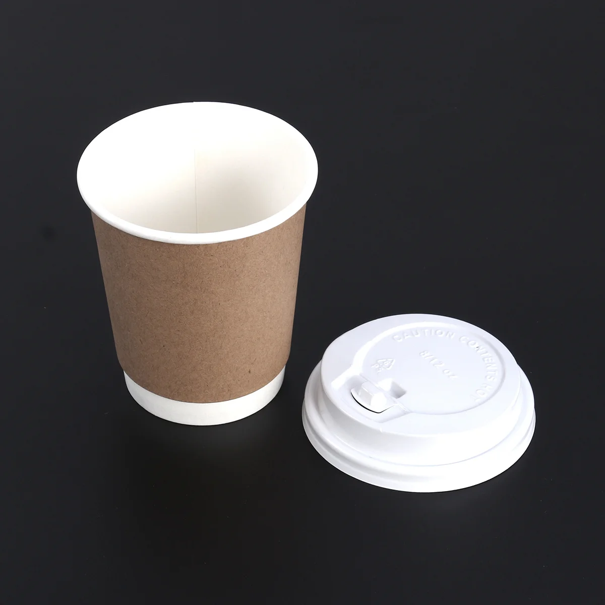 

50 шт., толстые крафт-бумажные стаканчики с двойными стенками, одноразовые чашки для горячего кофе, чая, вечеринки, свадьбы, на вынос, бумажный стаканчик для горячих напитков, крафт-чашка