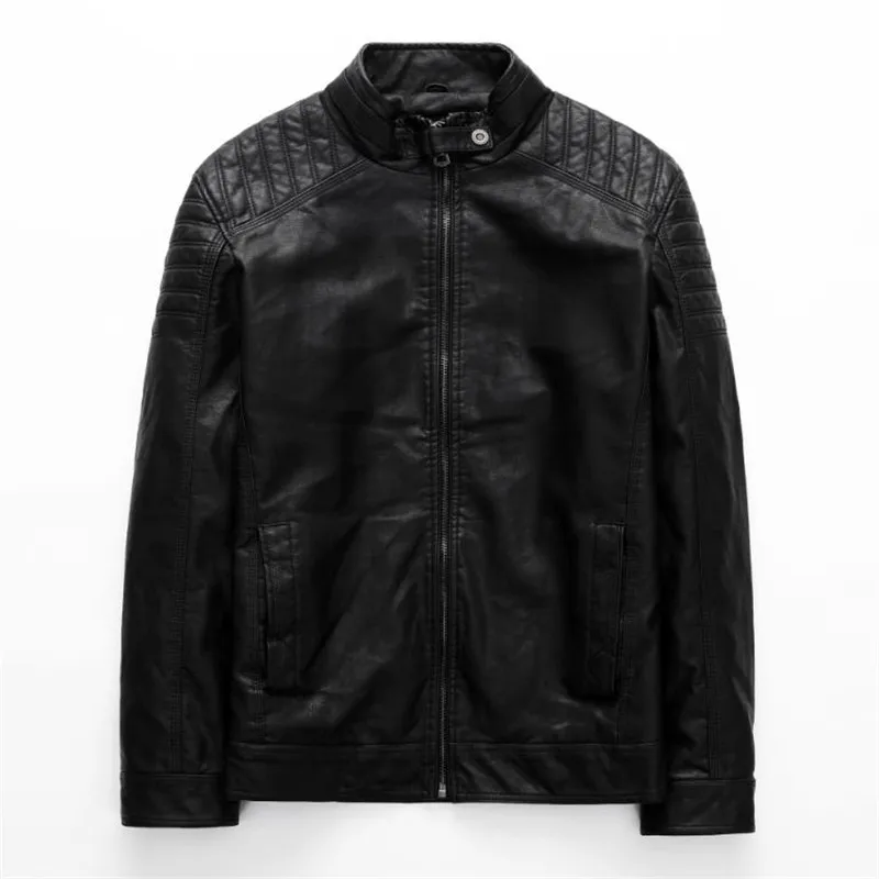 

New Leather Jacket Men Winter Autumn Men's Motorcycle Jacket Windproof Outwear Male Clothing coat large size