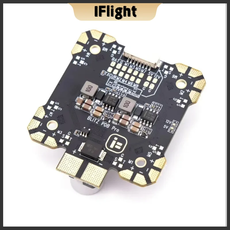 IFlight BLITZ PDB Pro 330A Mini Power Hub Power Distribution Board  With Dual BEC Output 5V 3A /12V 2A Support Current 88A/55A