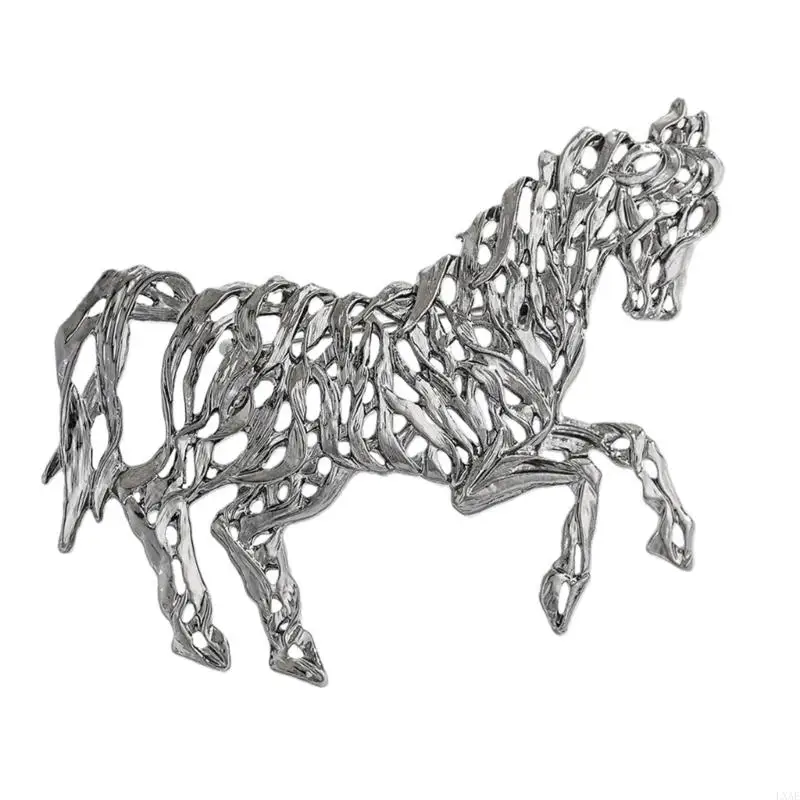  Intricate Chinese Horse Designs Metal Pin Artistics Hollow Craftsmanship Stylish Outfit Enhancer