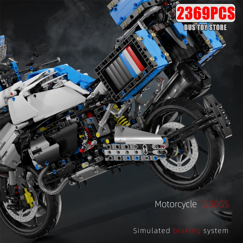 1:5 haute technologie MOC ville sport course rapide moto Locomotive Moc brique modèle blocs de construction pour garçons cadeaux jouets