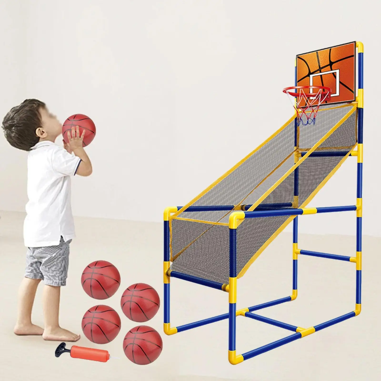

Arcade Basketball Game for Kids Indoor Easy to Set up and Pump Sports Play for Party Favors Birthday Gifts Children Teens