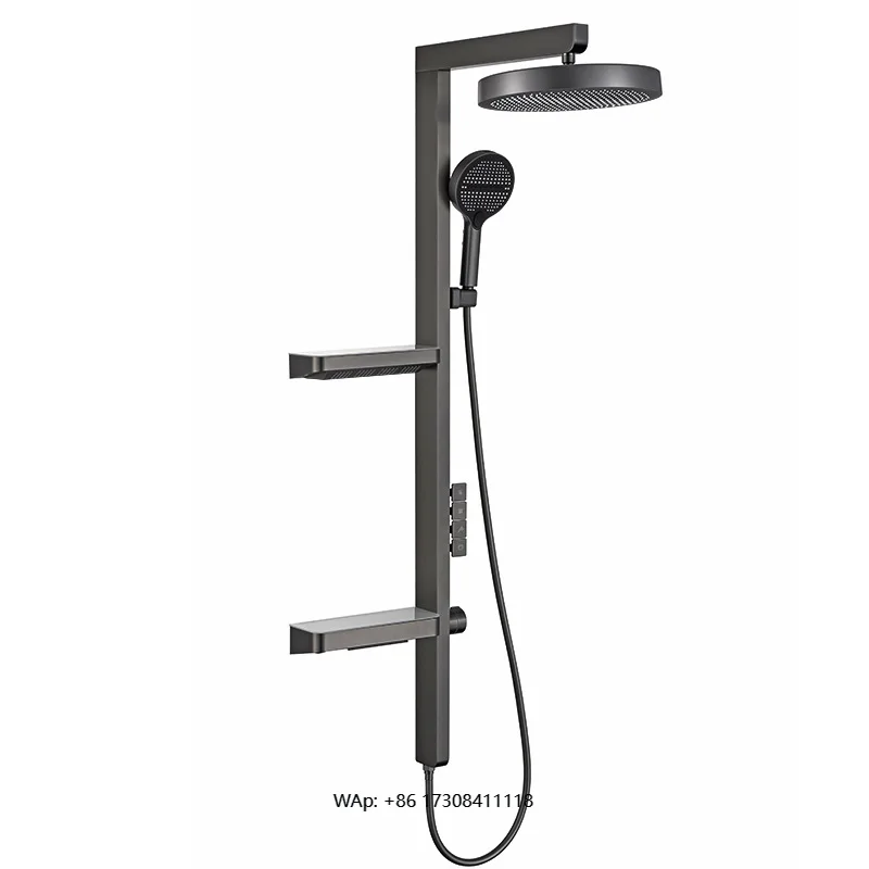 

Invisible Rainfall Mode Led Display Multiple Modes Relaxing Shower Sets Shower Faucets Shower Head