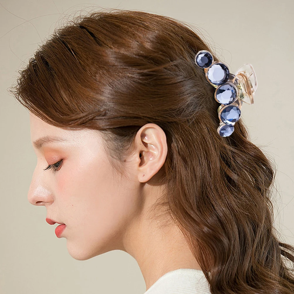 

4 Pcs Japanese and Korean Crystal Hairpin Girl Clips Rhinestone Claw