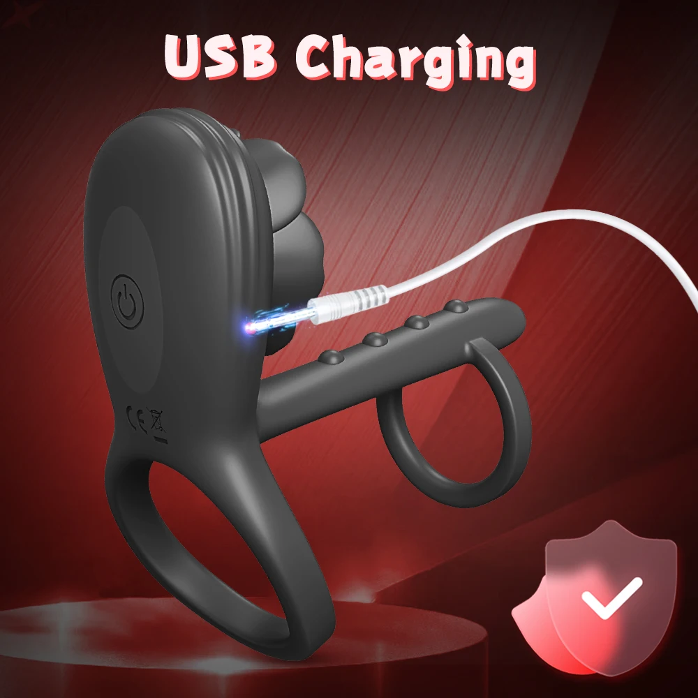 ألعاب الجنس الكبار خاتم الديك القضيب الهزاز للرجال ديك القضيب موسع G بقعة البظر تحفيز تأخير القذف مثير رجل الكبار #5