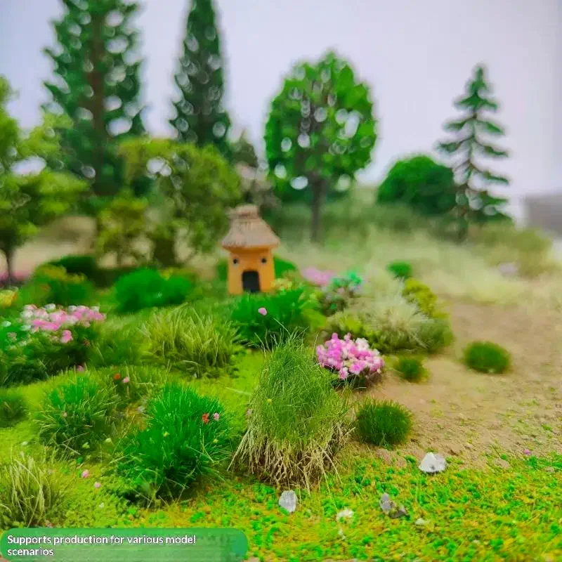 【New】30g/bag Simulated Lawn Sand Table Miniature Landscape Layout With Stone Vegetation DIY Model Mixed With Stone Grass Powder