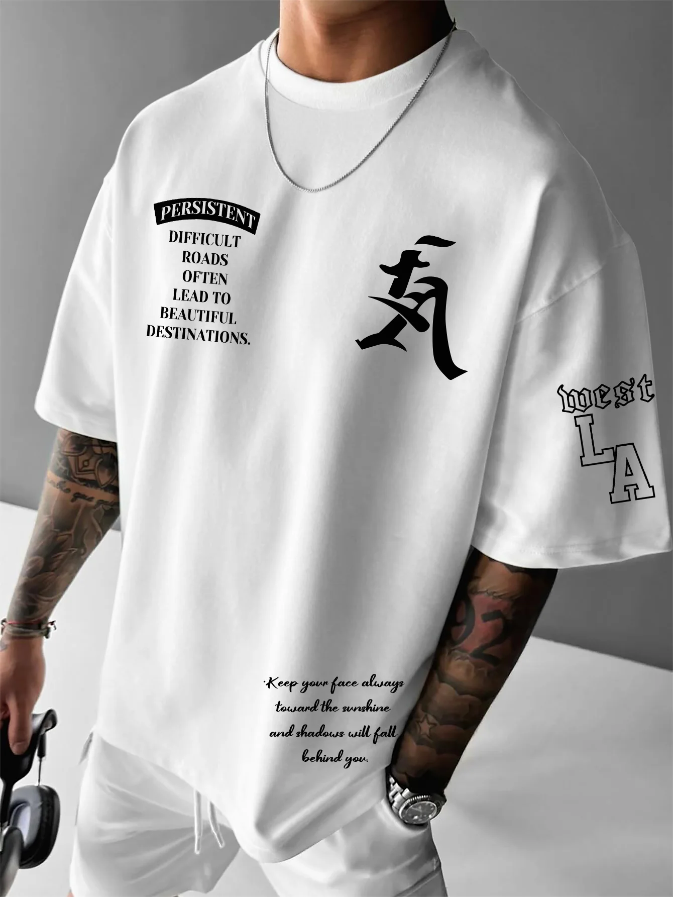 T-shirt surdimensionné minimaliste « Persistent » West LA