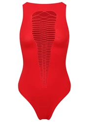 Sexy Lingerie Bodysuit Hollow Out See Through Cover Up  Bodysuit Valentine's Day Beachwear Women's Swimwear & Clothing Swimsuit