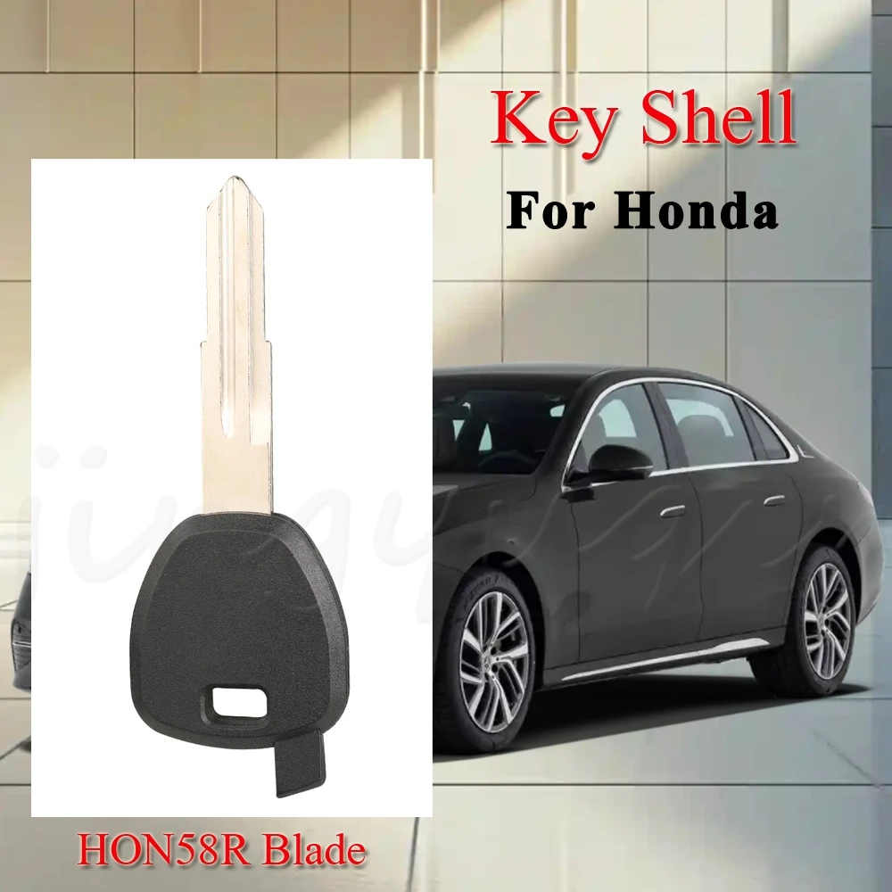 

jingyuqin Replacement Transponder Chip Car Key Case Shell For Honda With Uncut Hon58R Blade Auto Accessories 0 Button