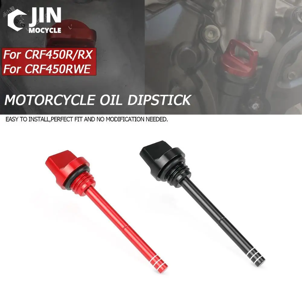 

For Honda CRF450RX CRF 450R 2017 2018 2019 2020 Motorcycle Accessories Oil Dipstick CRF450RWE 2019-2020 Motocross Aluminum Parts