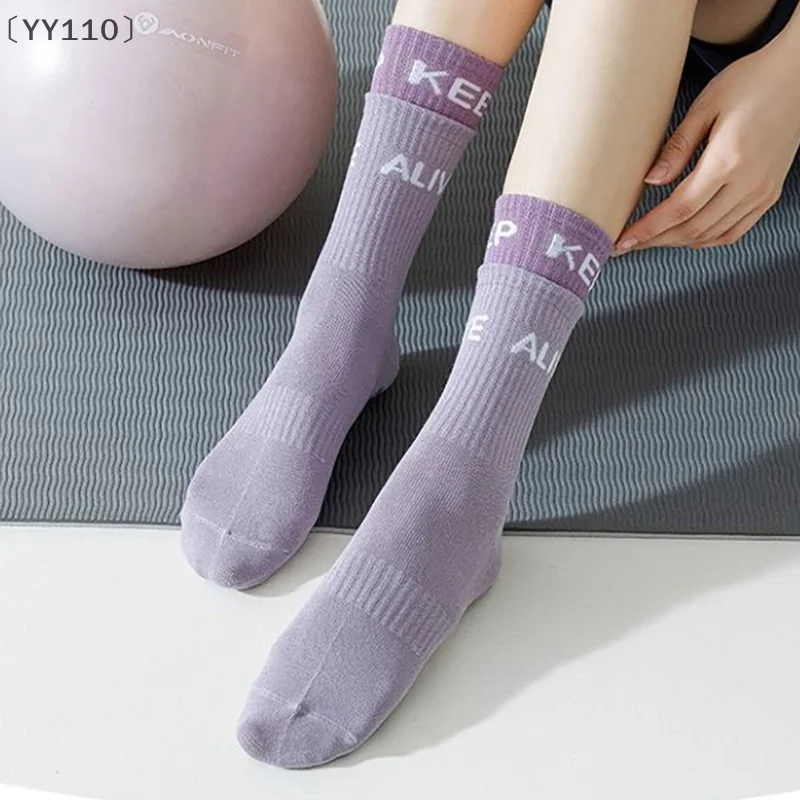 

tipoariaYY110larlaженские дышащие модные эластичные носки с высокой трубкой Высокоэластичные спортивные носки Носки для йоги Впитывающие пот Носки для йоги для взрослых