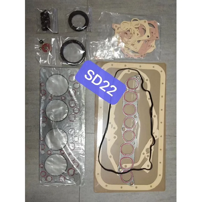 For Nissan Diesel Complete Engine Gasket 10101-V0625 SD22 SD22 Overhaul Full Gasket Kit  Excavator parts