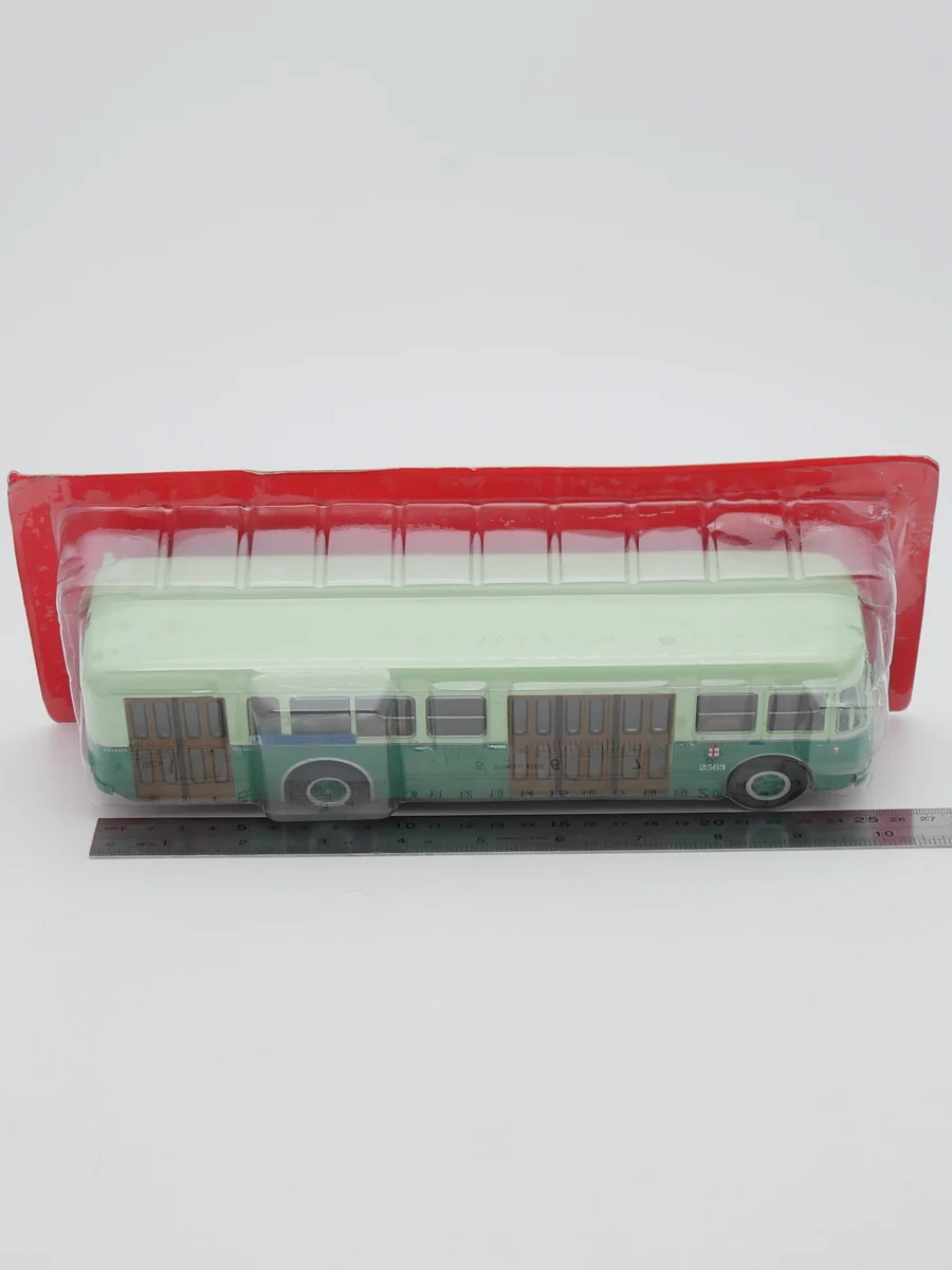 

Diecast Ixo 1:43 Scale Fiat 411 ATM 1962 Fiat Bus Car Model Collectible Toy Gift Souvenir Display Ornament