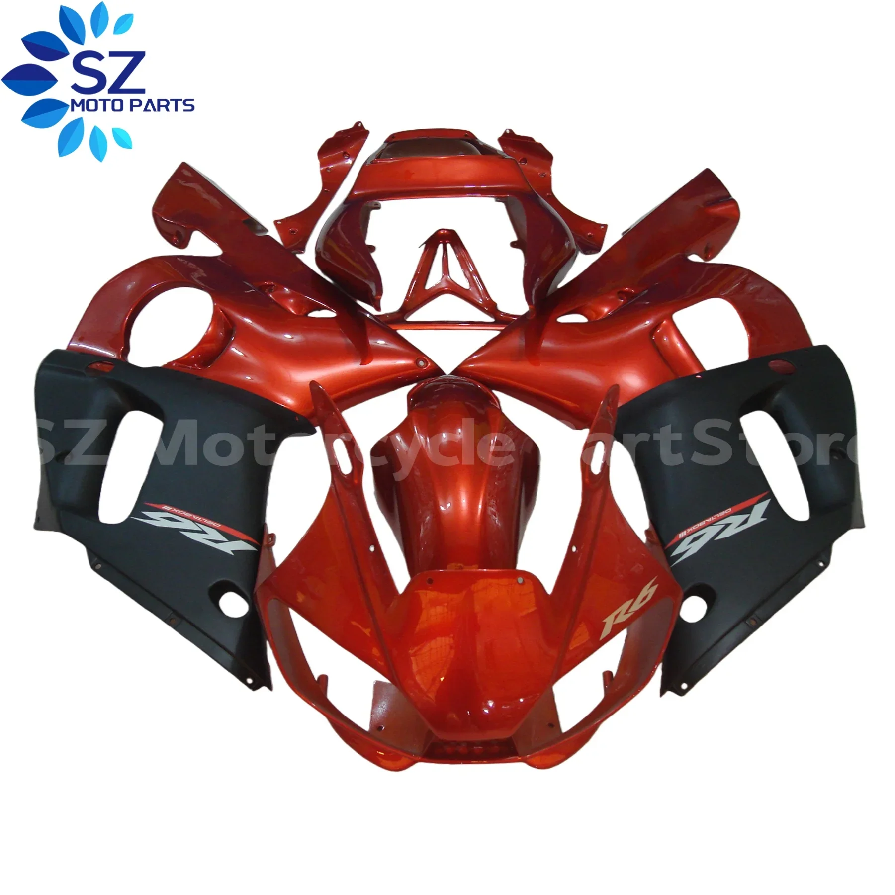 جديد ABS Fairings Kit صالح لياماها YZF-R6 98 99 00 01 02 R6 1998 1999 2000 2001 2002 هيكل السيارة مجموعة #4