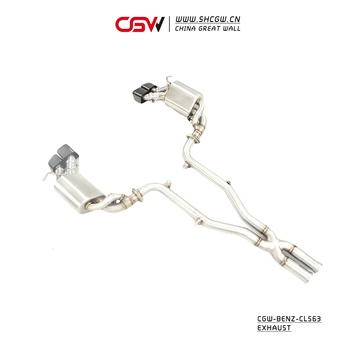 CGW Brushed Finish Exhaust Muffler Car Accessories for  W218 CLS63