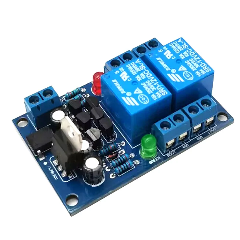 Newest 15A 2.0 Dual Channel Amplifier Audio Speaker Protection Board Startup Relay Delay Anti Impact Module