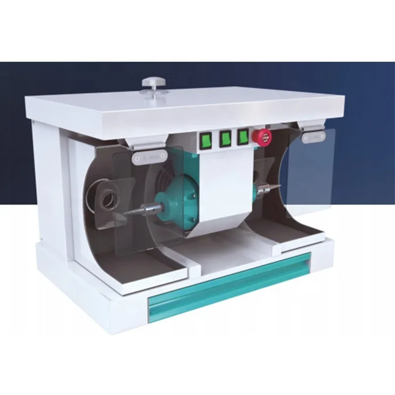 Dental Polisher Lathe With LED Light and Storage Drawer Dental Grinding machine High Speed Dental Lab Polishing Lathe Machine