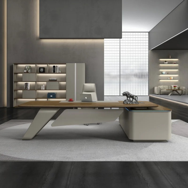 Office Workstation Modern Work Ceo Executive Furniture Computer Luxury Desks For Room Table And Chair Set Design