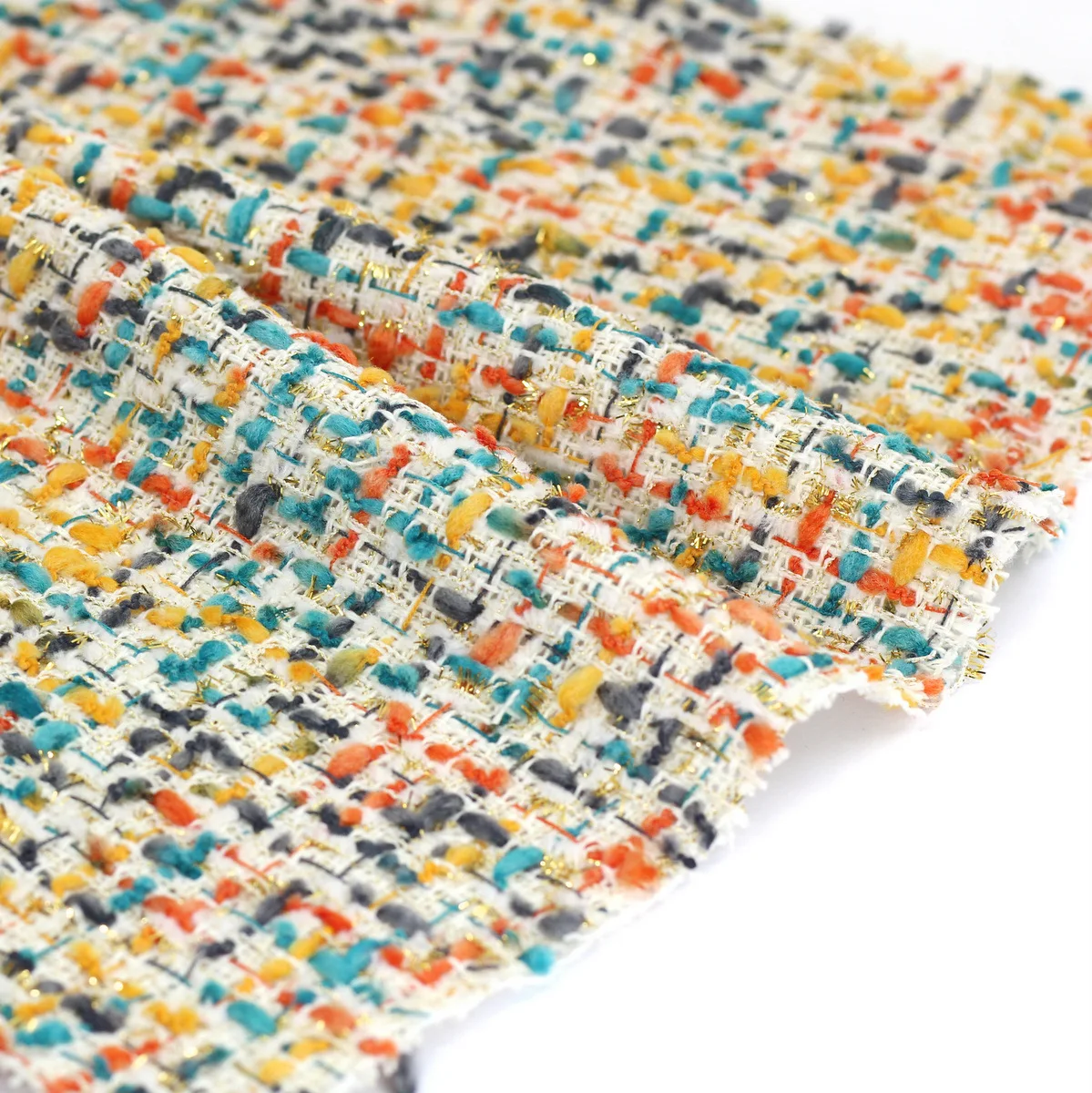 

New Plaid Fabric Designer Fabric Fabric Cloth Clothing Coat Dress Bag Woolen Woven Tweed Coarse Woolen