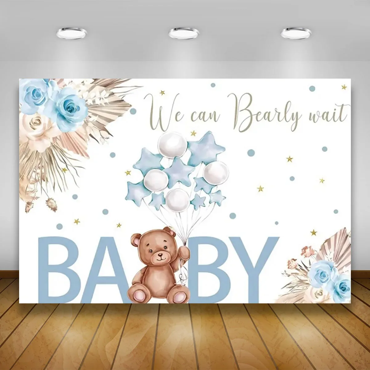 Teddy Bear Baby Shower Backdrops for Photography Kid Birthday Party  Boy Girl 1st Birthday Party Customized Background  backdrop