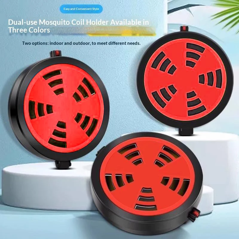 【M】Portable Outdoor Mosquito Coil Holder Fireproof Scald Resistant Hangable For Home Outdoor Camping Hiking Fishing Travel Use