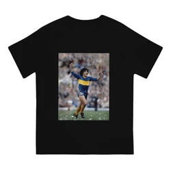 Maradona Boca Juniors Men's T-Shirt Short Sleeve T-Shirt Argentine Football Player Eldorado Winner Men's Summer Cotton Outdoor