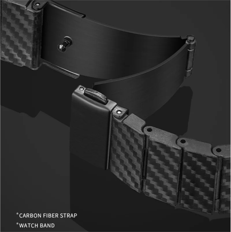Ремешок из углеродного волокна для Samsung Watch 8 Classic/8 40 мм 44 мм, ремешок для часов, браслет для Galaxy Watch Ultra 2025, аксессуары для браслетов