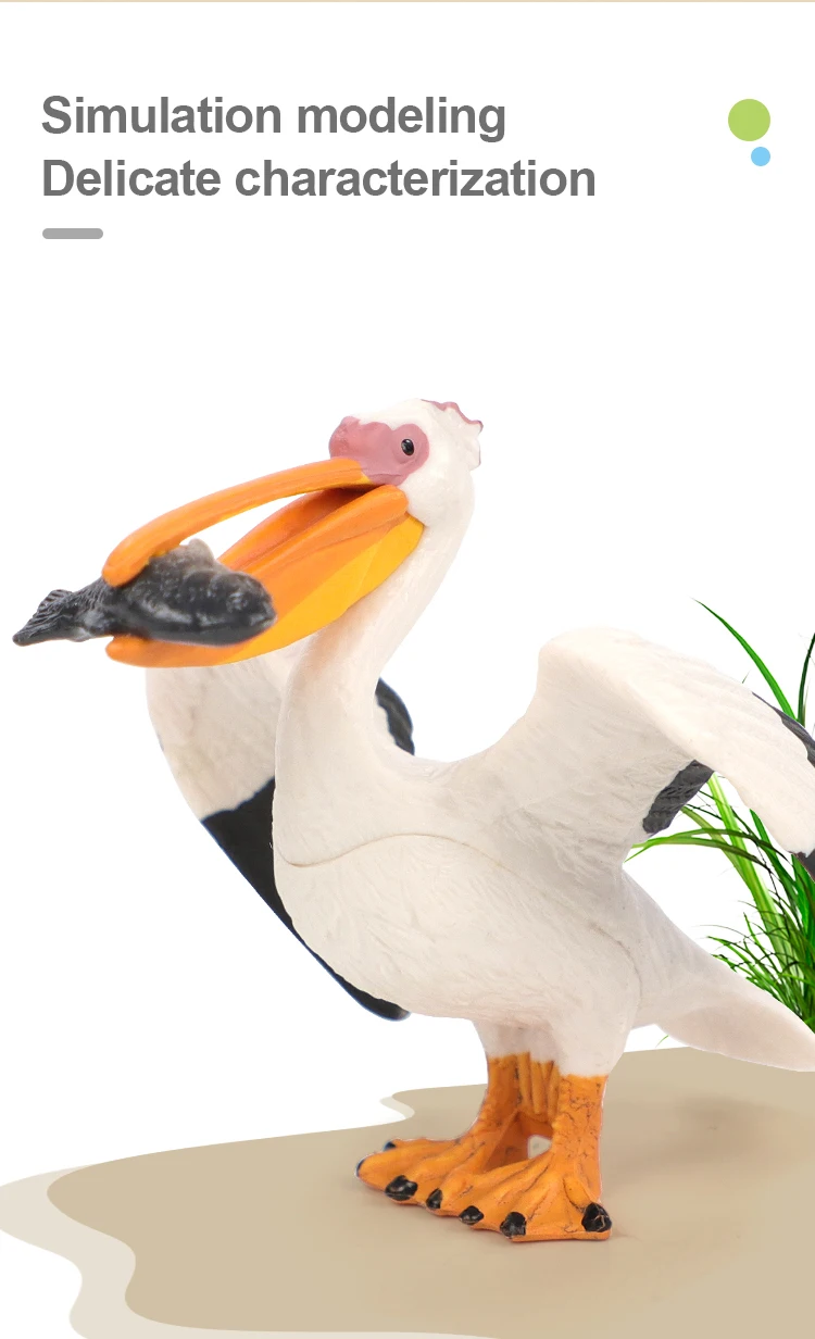 Miniatur-Klassiker-Vogel-Tier-Actionfiguren-Set – Flamingos, Papagei, Meer, Mew, Pfau, Eule, Strauß, pädagogisches Spielzeugmodell für Kinder – Detail 2