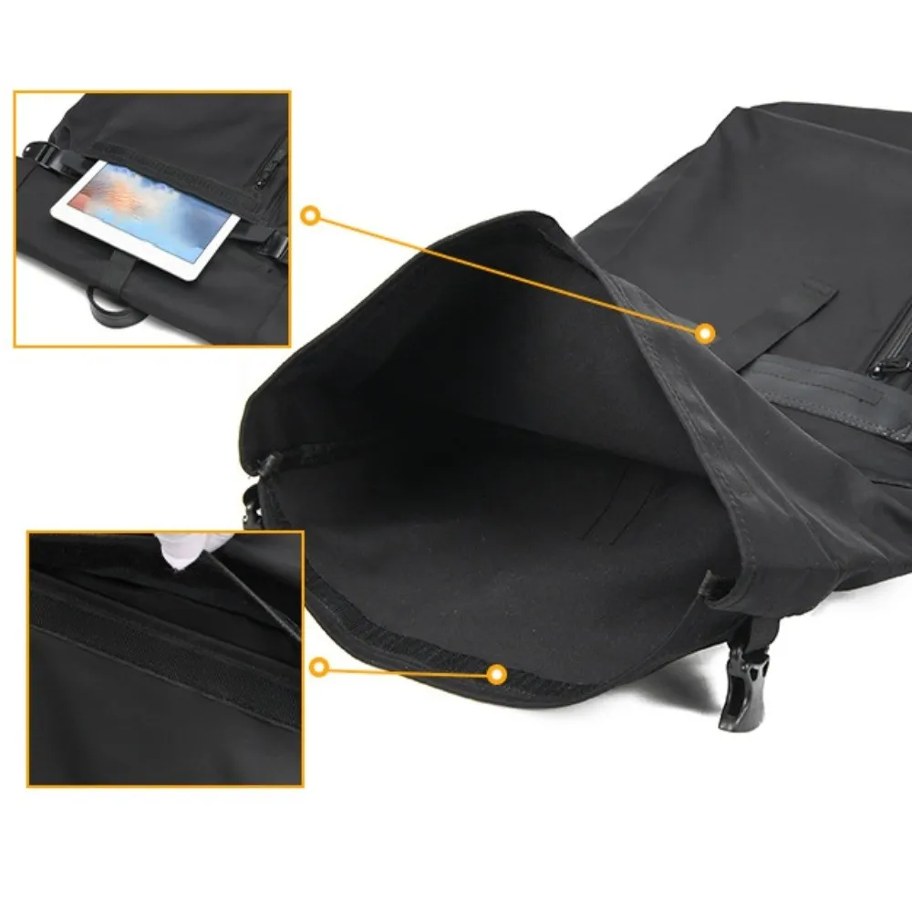 

Мужской деловой рюкзак большой емкости, легкий портативный мужской школьный рюкзак, многослойный дышащий мужской рюкзак для ноутбука