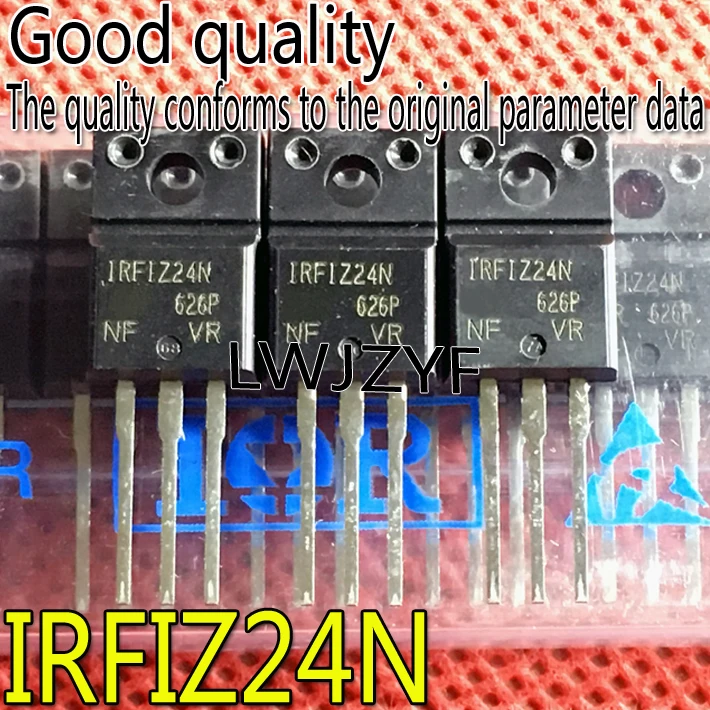 New original large chip IRFIZ24N FIZ24N IRFIZ24 TO-220F 55V14A Power MOSFET.Large quantity can be discounted Fast shipping