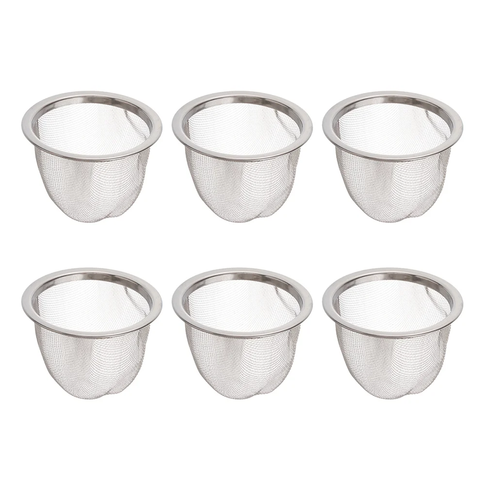 

6 Pcs Tea Screen Strainer Mini Teapot Replacement Infuser Mesh Filter Home Supplies Accessories Small