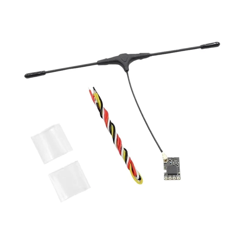 Receptor ELRS 915Mhz 25Hz-500Hz CRSF con antena tipo T para RC FPV Traversing Drones piezas