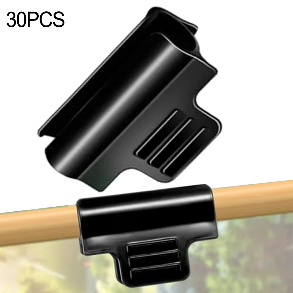 Brightness Raised Bed Garden Hoop Greenhouse Pipe Clamps Multifunctional Usage Threaded Design Poles Clothespins