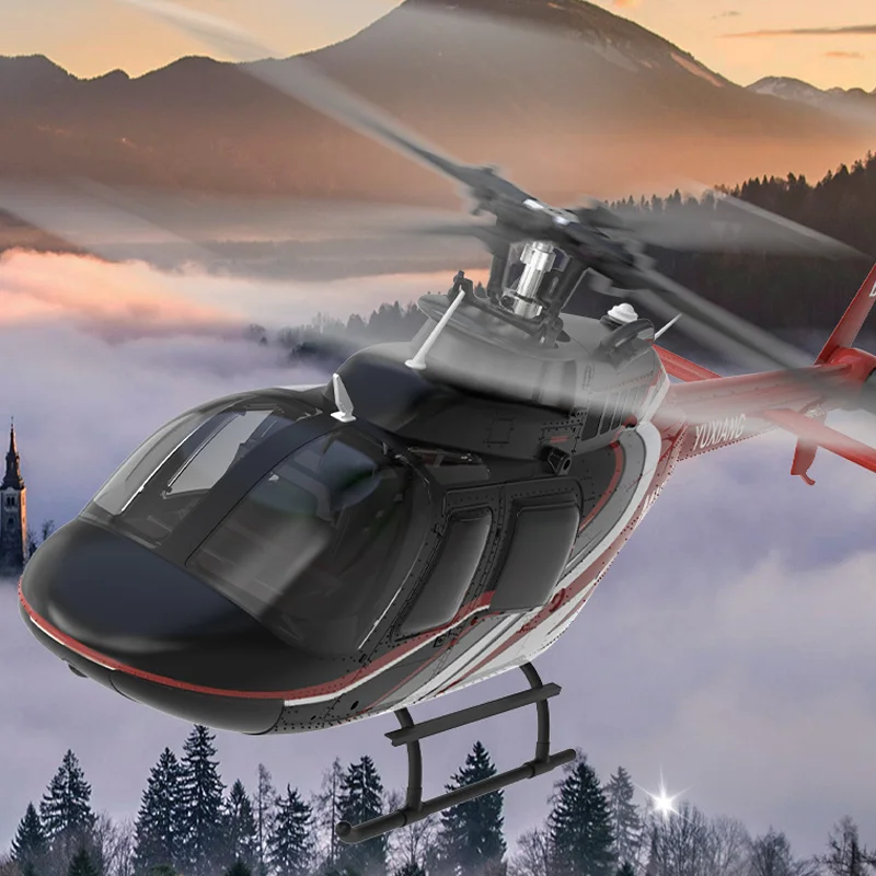 

Yuxiang F08 Optical Flow Edition Bell Remote Control Helicopter Combat Drone High Simulation Model Airplane Boy'S Birthday Gift