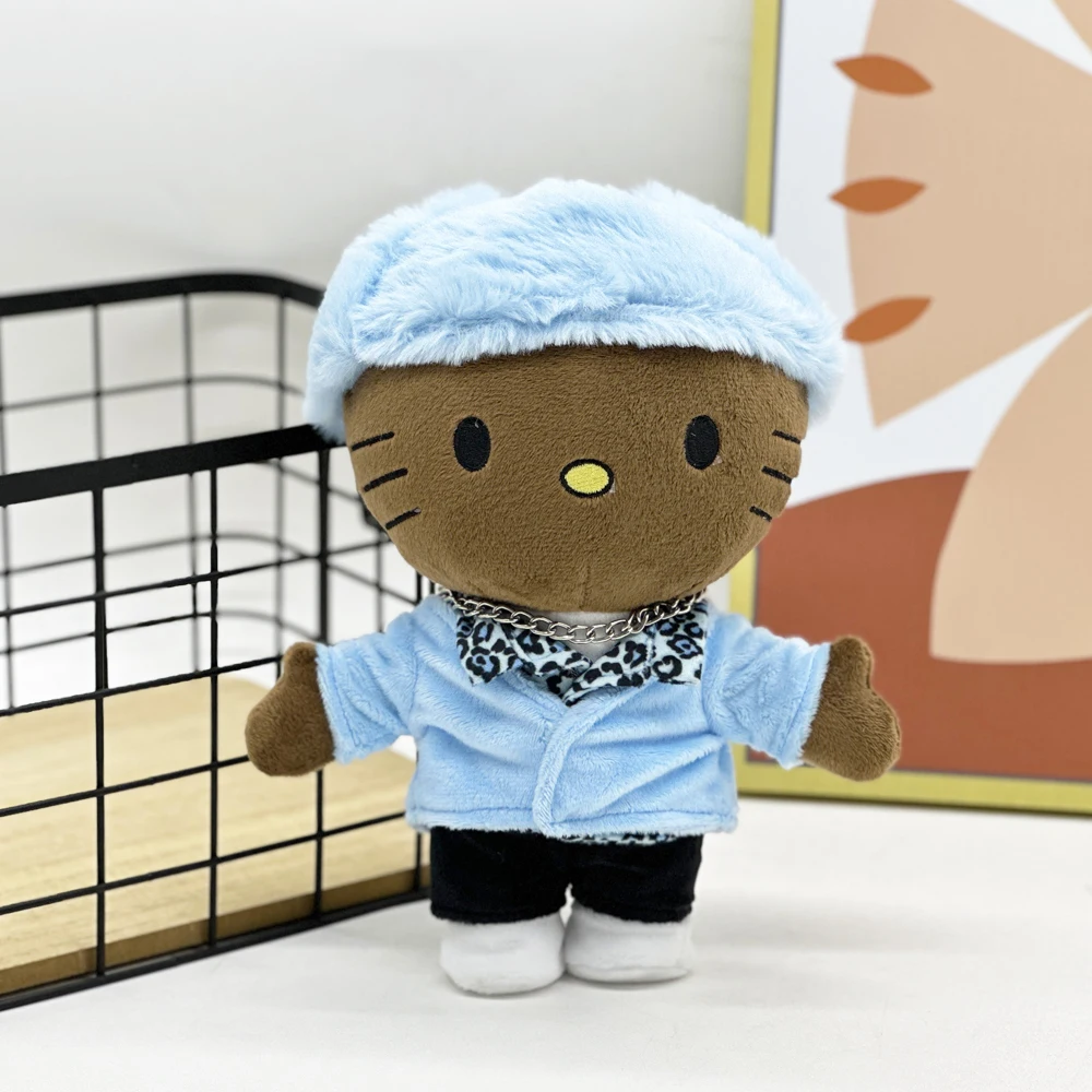 

Tyler The Creator, косплей Hello Kitty с синим набором одежды, мягкие фанаты, коллекционные подарки, плюшевые игрушки