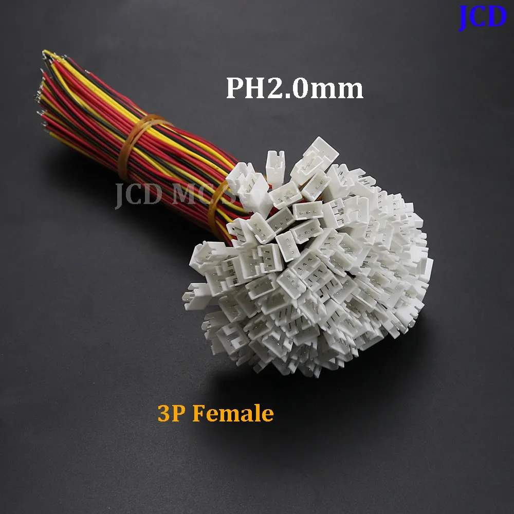 5/10 Stück Mini Micro JST PH 2.0 Stecker 2/3/4/5/6 Pin Anschlusskabel für PH 2.0 Buchsenstecker