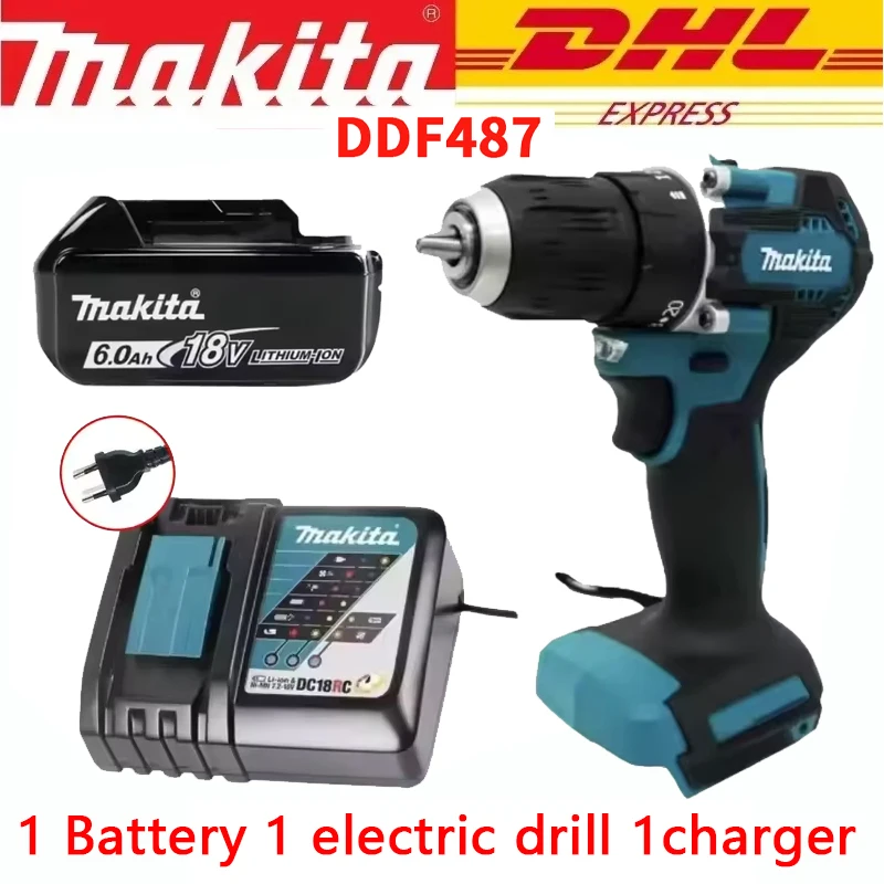 Originele Makita 18V Li-ion accu 5Ah 6Ah 9Ah oplaadbaar voor POP draadloze handboormachine DDF487 slijptol sleutel - afbeelding 1