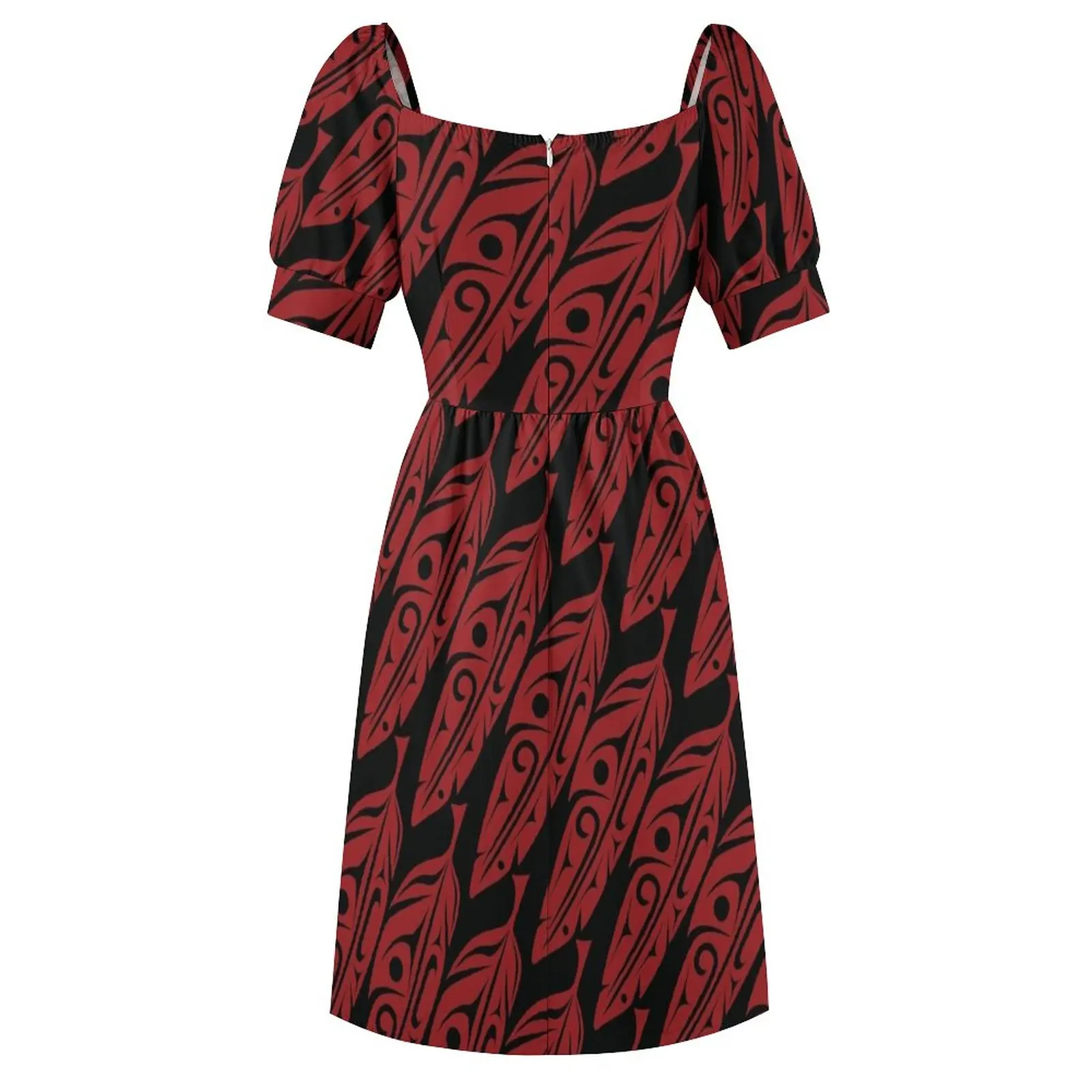 Feathers - Red - Angled Dress Dress women Clothing clothing women summer 2023 women's summer clothing 2023