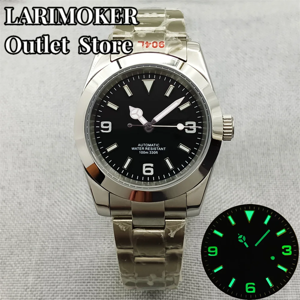 36mm/39mm Automatic Men Watch Stainless Steel Bracelet NH35A MIYOTA 8215 PT5000 Movement Sapphire Crystal Green Luminous Dial