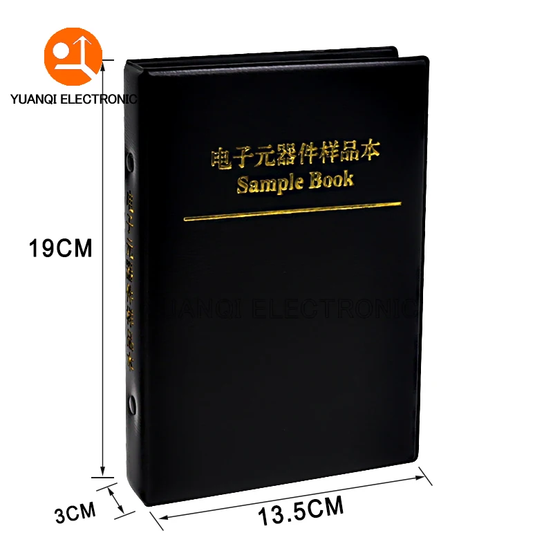 Imagem -02 - Smd Chip Resistor Sample Book 0r10m 170 Valores Kit de Resistência Smt 100r 1k 10k 100k Ohm 0402 0603 0805 1206 5