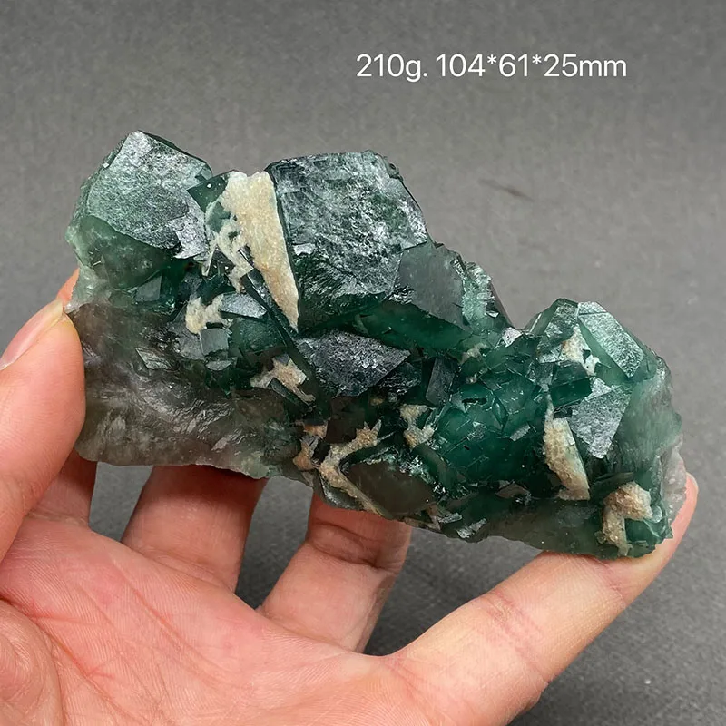 100% natural  Green fluorite raw stone mineral specimen healing crystal gem collection