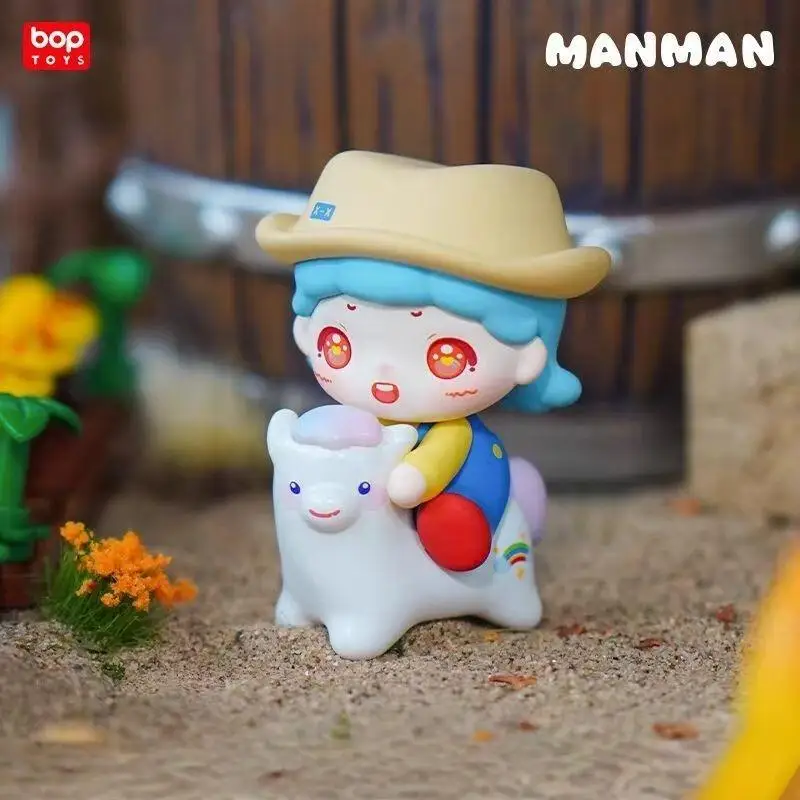 Authentische, heiß verkaufte MANMAN gedämpfte Brötchen, kleine und abenteuerhafte Bauernhöfe, Blindboxen, Figuren, Geschenke, süße Puppen, süßes Granulat