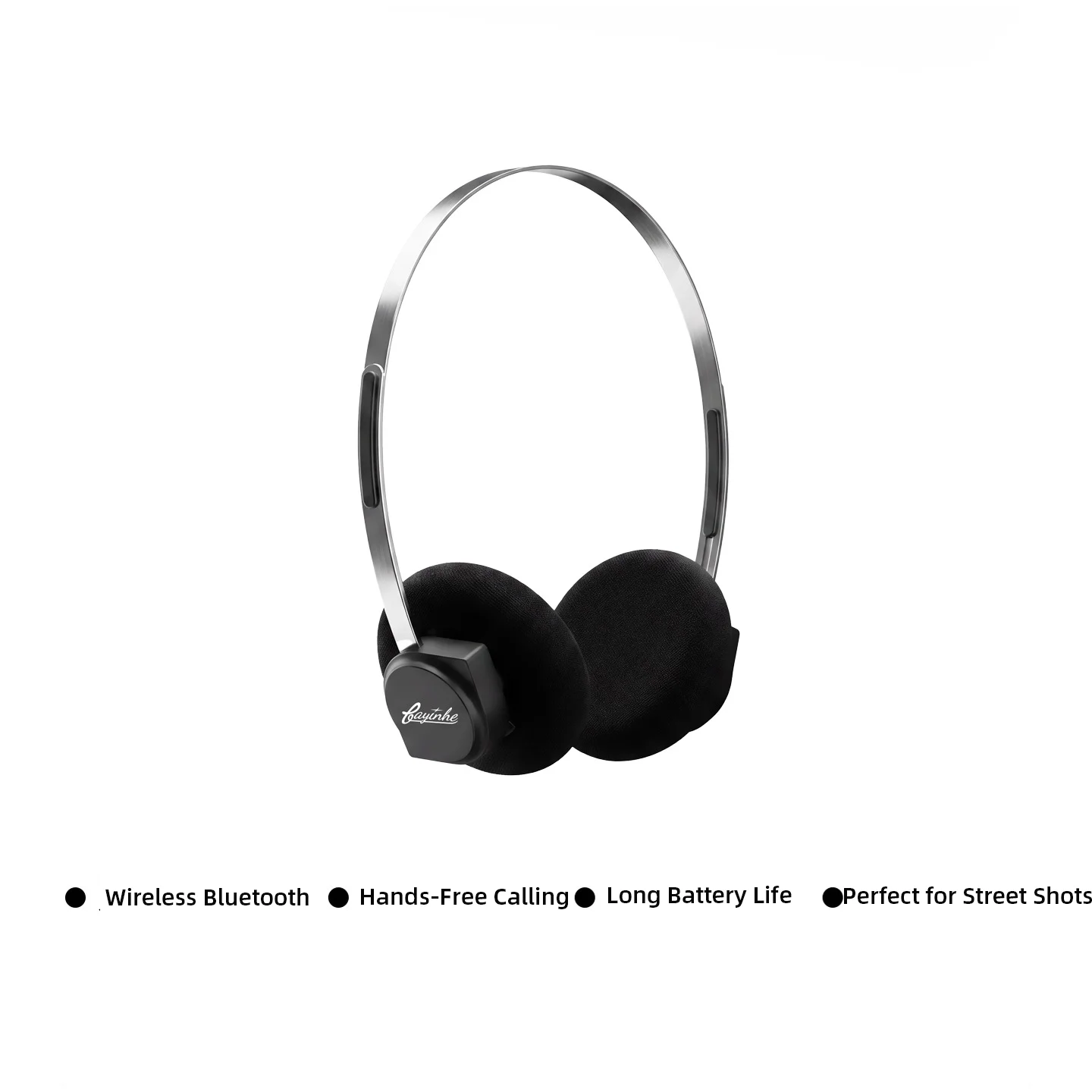 Light Retro Over-Ear Bluetooth Headphones Bluetooth 5.3 Long Battery Life 36mm Dynamic Driver Perfect for Shots & Music Eaephone