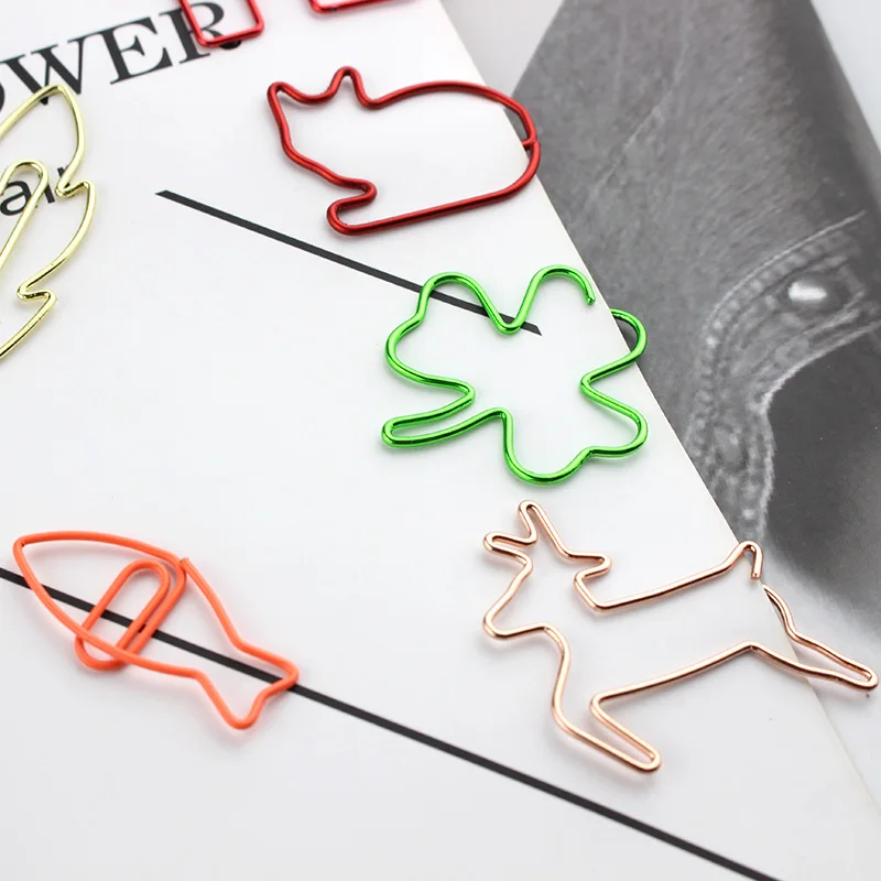 30 шт., милые Зажимы для бумаги