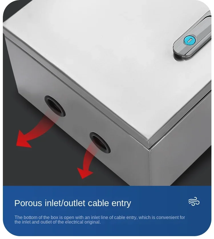 Imagem -03 - Caixa de Distribuição de Projeto de Parede para Eletrônico com Placa de Montagem ao ar Livre de Aço Inoxidável Ip65 Caixa Elétrica à Prova Dágua