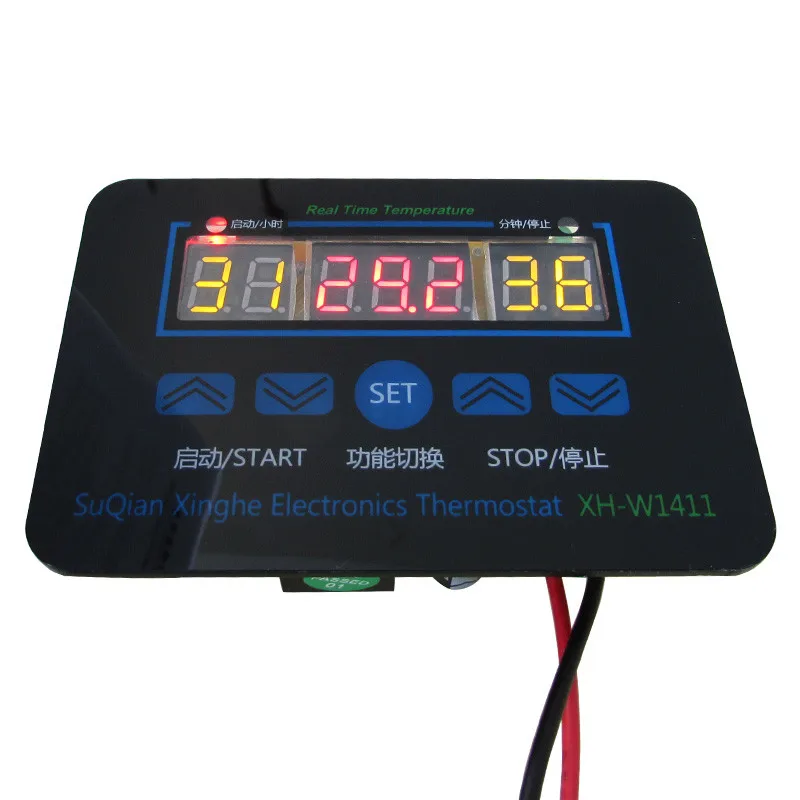 XH-W1411  Three display multi-function thermostat DC12V AC 110-220V digital LED temperature controller Thermostat control switch