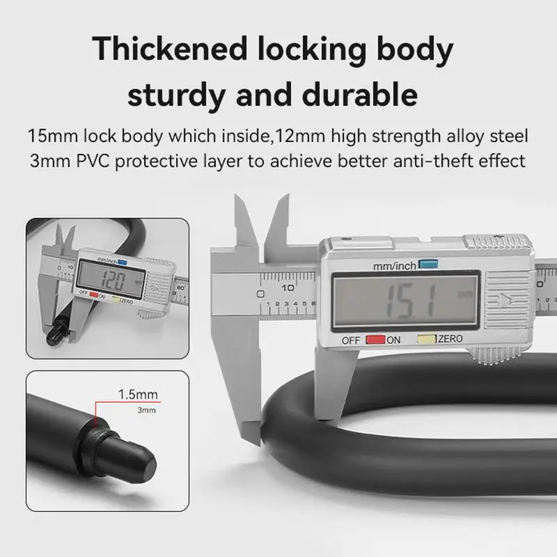 U Lock Bicycle U Shape Combination U Lock With Bracket Convenient Secure Anti-Theft Protection Lock For Motorcycles Fences