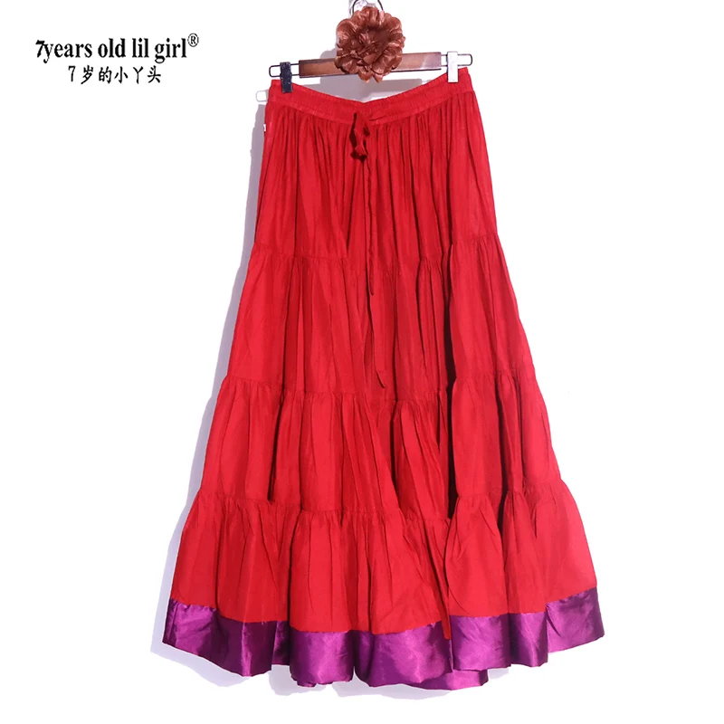 Tribal Belly Dance Skirts ATS Performance Cotton Clothing  Long Full Circel Gypsy EI26